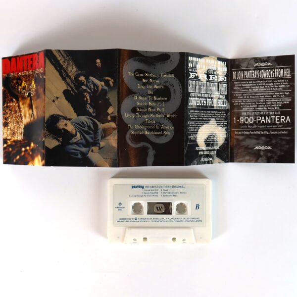 Pantera - The Great Southern Trendkill Album Korean Cassette Tape Korea