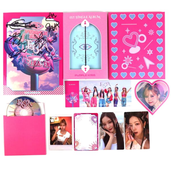IMG_0532 Purple Kiss - Festa 1st Single Album Signed Autographed Promo CD 2023