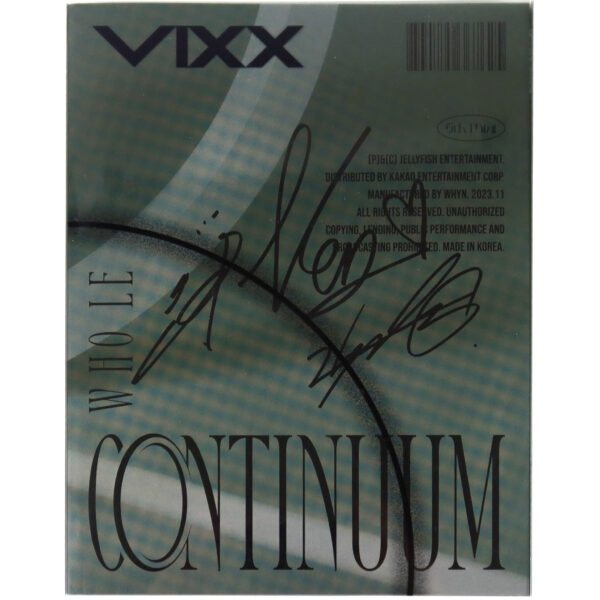 IMG_0537 Vixx - Continuum 2nd Mini Album Signed Promo CD 2023