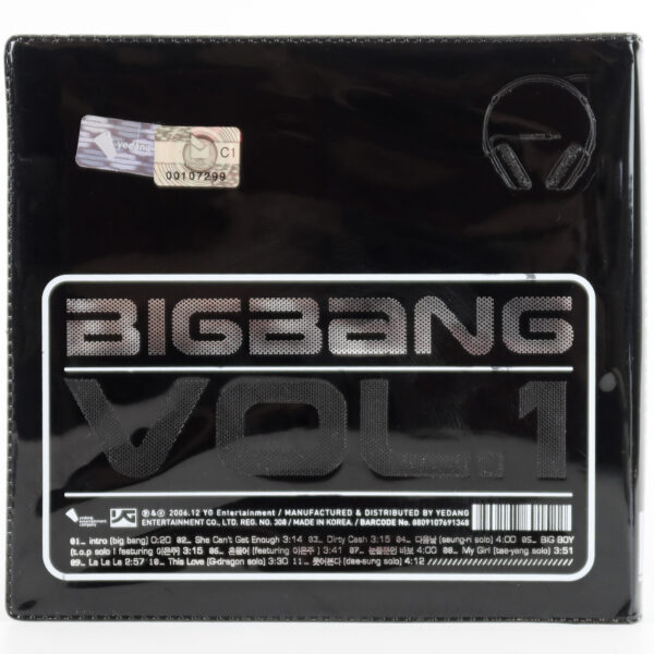 Bigbang - Vol.1 Since 2007 Album CD 2006 [Yedang Pressing] [no framed photos]