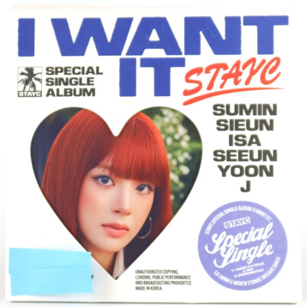 Stayc - I Want It [Burn Ver.] Special Single Album Signed Promo CD 2025