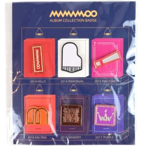 Mamamoo Album Collection Badge Pin Set 2017 Official Merchandise