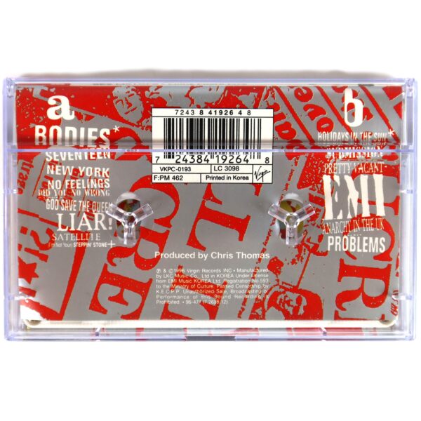 Sex Pistols - Filthy Lucre Live Album Korean Cassette Tape Korea