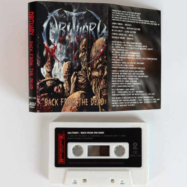Obituary – Back From The Dead Album Korean Cassette Tape Korea