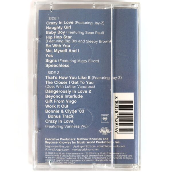 Beyonce - Dangerously In Love Album Korean Cassette Tape Korea
