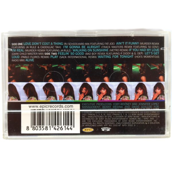 IMG_0955 Jennifer Lopez - The Remixes Album Korean Cassette Tape Korea