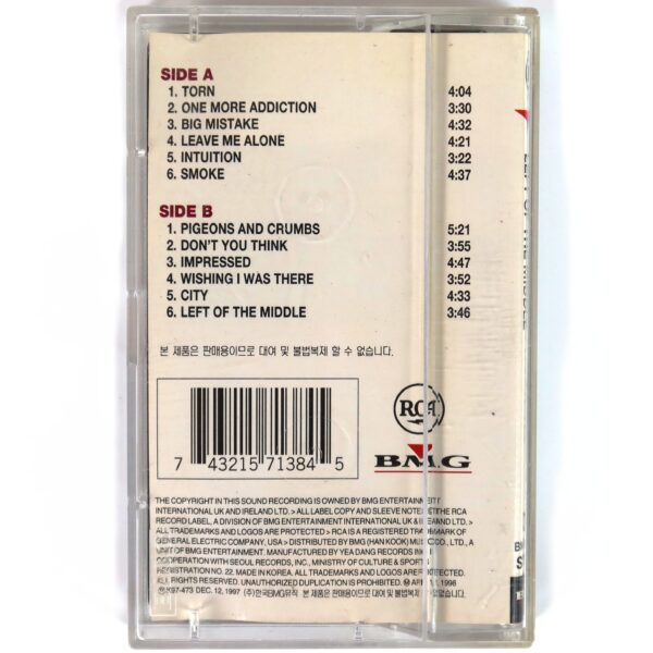 IMG_0991 Natalie Imbruglia - Left Of The Middle Album Korean Cassette Tape Korea