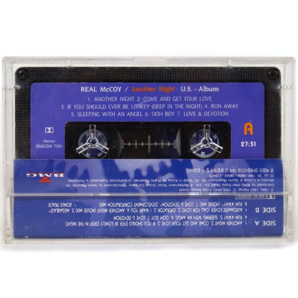 Real McCoy ‎– Another Night U.S.-Album Cassette Tape Korea
