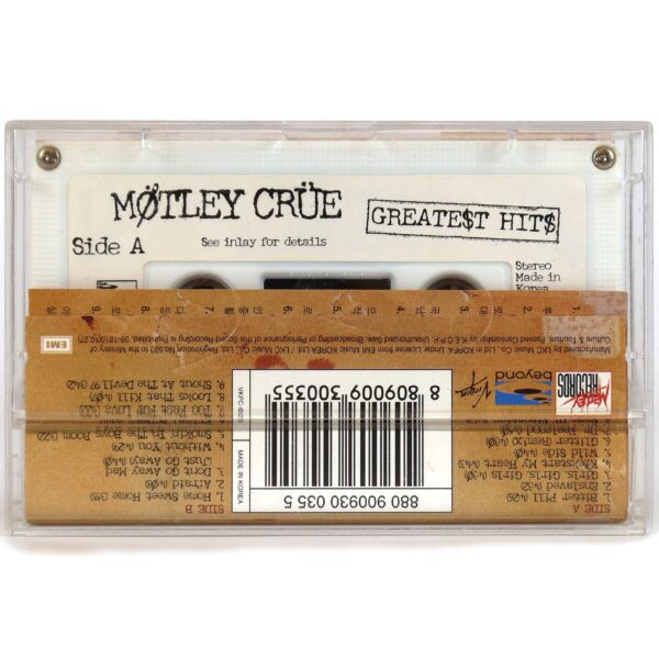 Mötley Crüe ‎– Greatest Hits Album Korean Cassette Tape Korea