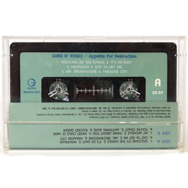 Guns N' Roses - Appetite For Destruction Album Korean Cassette Tape Korea