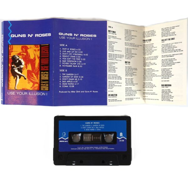 IMG_1069 Guns N' Roses - Use Your Illusion I Album Korean Cassette Tape Korea