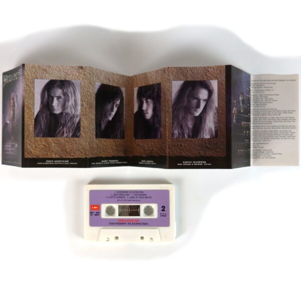 IMG_1109 Megadeth - Countdown To Extinction Album Korean Cassette Tape Korea