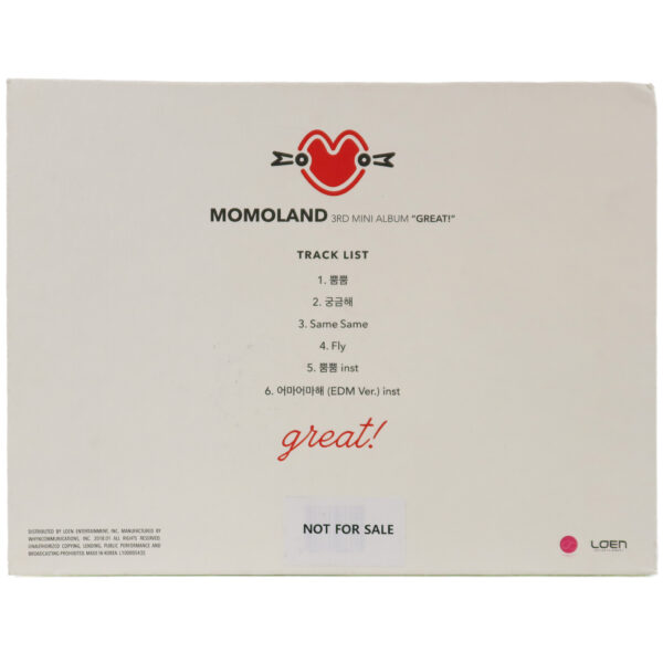 IMG_1192 Momoland - Great 3rd Mini Album Signed Autographed CD Promo 2018