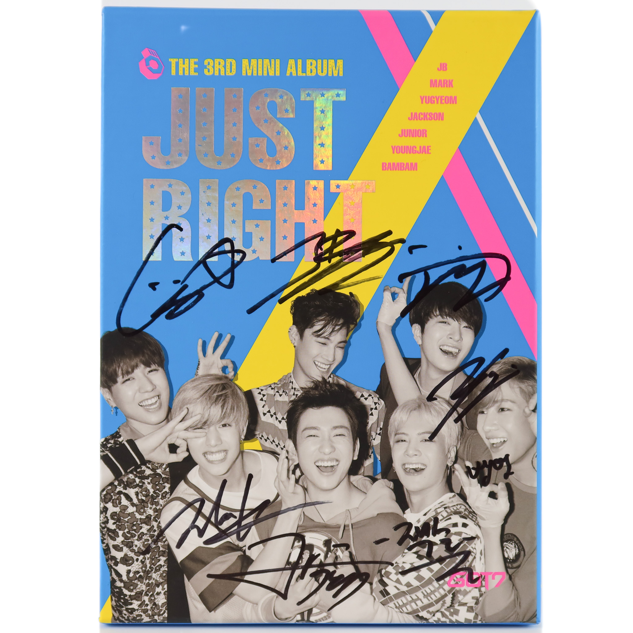 GOT7 - Just Right 3rd Mini Album Signed Promo CD 2015 - Korea Disco