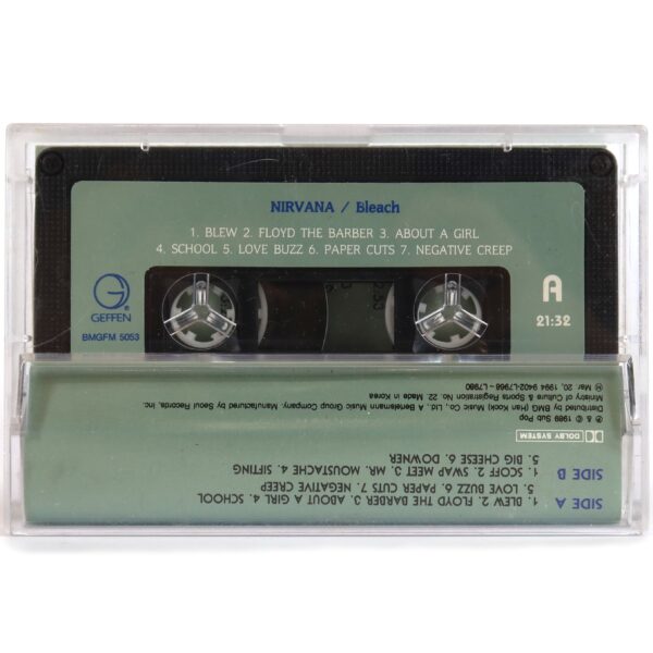 Nirvana - Bleach Album Korean Cassette Tape Korea