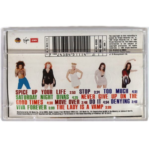 Spice Girls - Spiceworld Album Korean Cassette Tape Korea