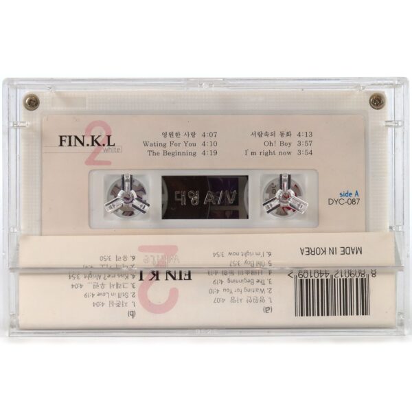 IMG_1658 Fin.k.l - White 2nd Album Cassette Tape + Insert 90s K-Pop 1998