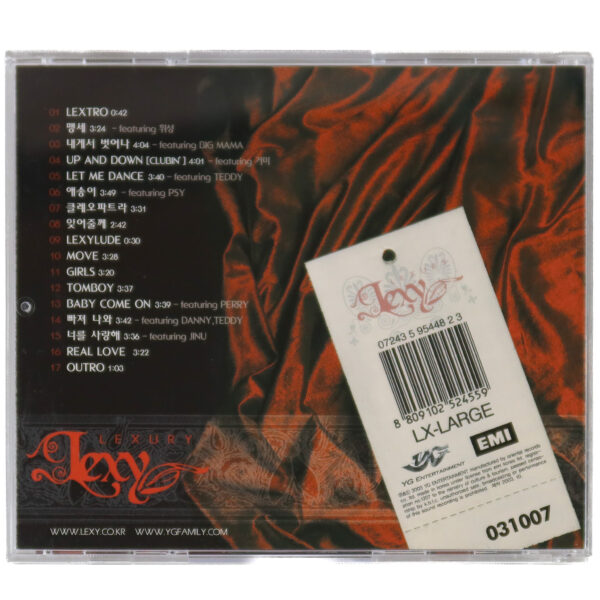 Lexy - Lexury 1st Album CD K-Pop 2003 YG