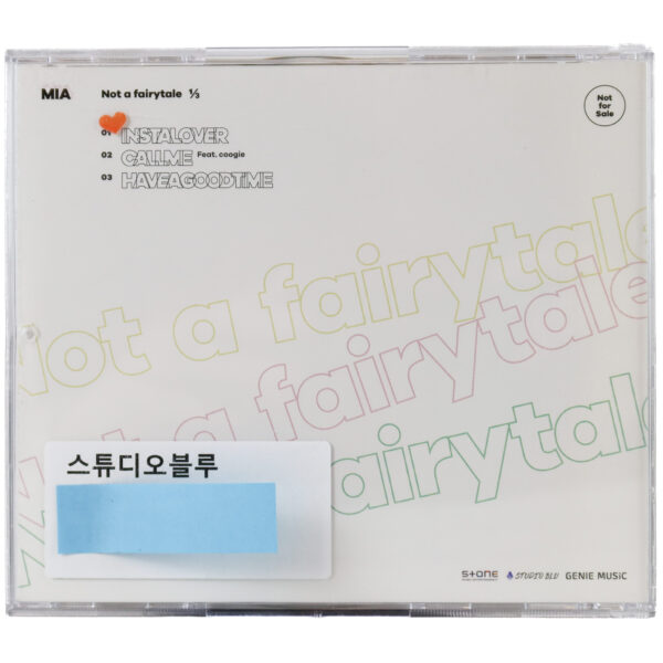 IMG_1820 Mia - Not A Fairytale 1/3 2nd Digital Single Album CD Promo K-Pop 2019 2