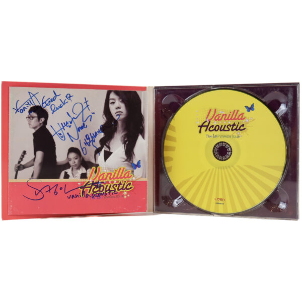IMG_1854 Vanilla Acoustic - Vanilla Rain 1st Mini Album Signed Promo CD 2008 Indie K-Pop