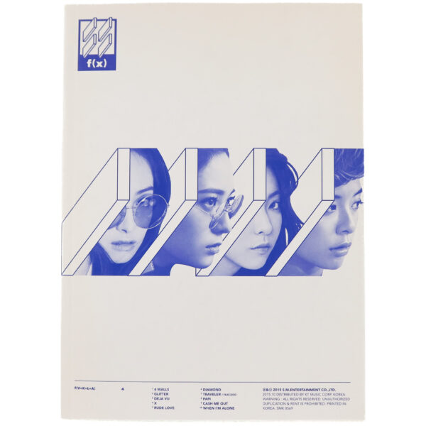 f(x) - 4 Walls [White / Krystal Ver.] Album CD No PC FX K-Pop 2015
