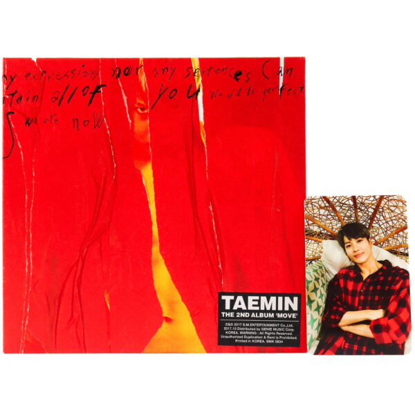 Taemin - Move [Wild Ver.] 2nd Album CD + Photocard 2017 Shinee