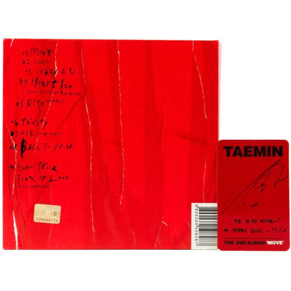 Taemin - Move [Wild Ver.] 2nd Album CD + Photocard 2017 Shinee