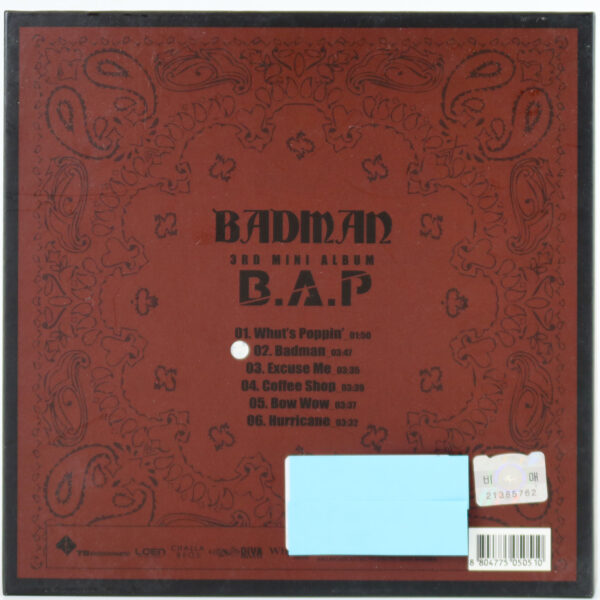 B.A.P - Badman 3rd Mini Album Signed Promo CD 2013