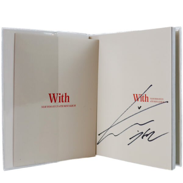 Nam Woo Hyun - With [A Ver.] 4th Mini Album Signed CD 2021 Infinite