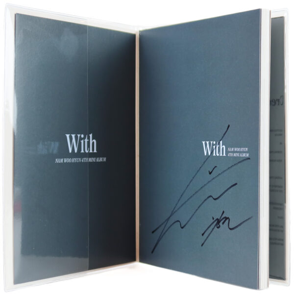 Nam Woo Hyun - With [B Ver.] 4th Mini Album Signed CD 2021 Infinite