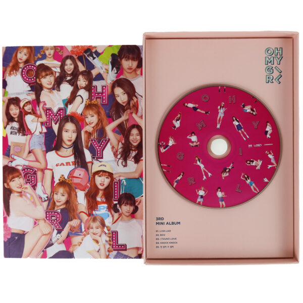IMG_2630 Oh My Girl - Pink Ocean 3rd Mini Album Signed Promo CD 2016