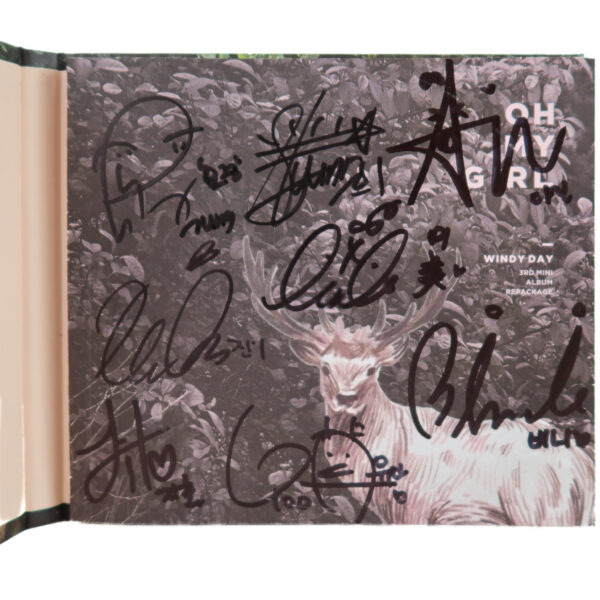 IMG_2639 Oh My Girl - Windy Day 3rd Mini Album Signed Promo CD 2016