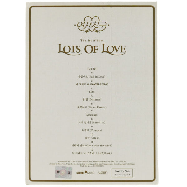 GFriend – LOL [Lots Of Love Ver.] 1st Album Signed Promo CD 2016
