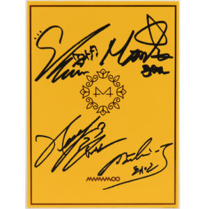 Mamamoo - Yellow Flower 6th Mini Album CD Promo Printed Signatures 2018