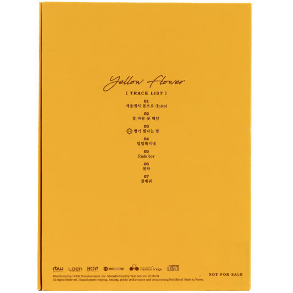 IMG_2682 Mamamoo - Yellow Flower 6th Mini Album CD Promo Printed Signatures 2018
