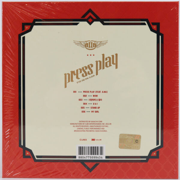 BTOB - Press Play 2nd Mini Album Sealed CD 2012