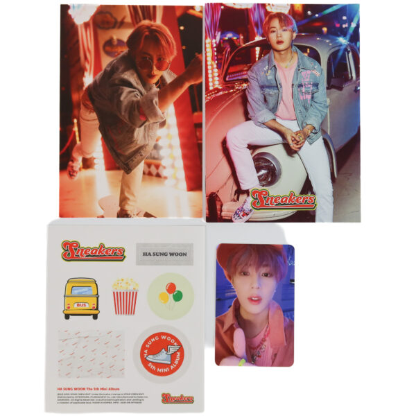 Ha Sung Woon - Sneakers 5th Mini Album Signed Promo CD 2021 Wanna One Sungwoon