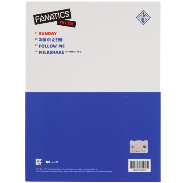 Fanatics - The Six 1st Mini Album Signed Promo CD 2019