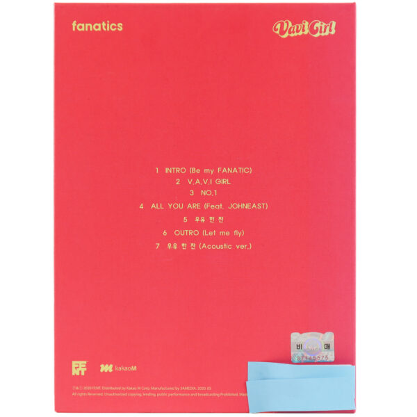 Fanatics - Vavi Girl 2nd Mini Album Signed Promo CD 2020