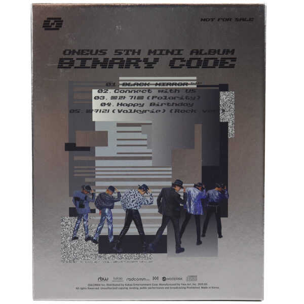IMG_8443 Oneus - Binary Code 5th Mini Album Signed + Message Promo CD 2021