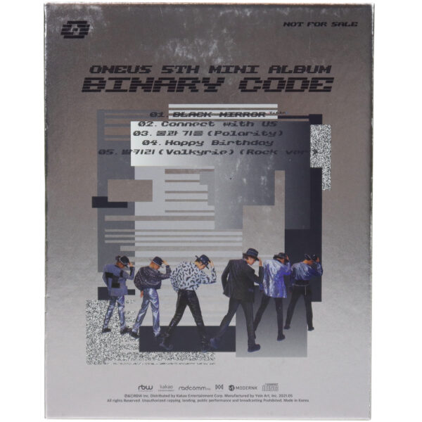 IMG_8447 Oneus - Binary Code 5th Mini Album Signed Promo CD 2021