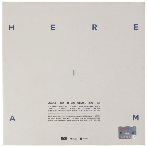 IMG_8523 Yesung - Here I Am 1st Mini Album Signed Promo CD 2016 Super Junior