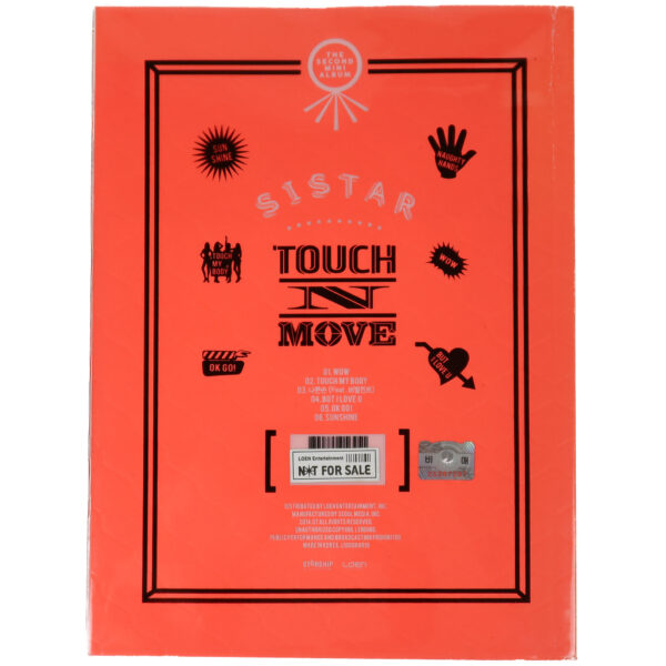 IMG_8528 Sistar - Touch N Move 2nd Mini Album Signed Autographed Promo CD 2014