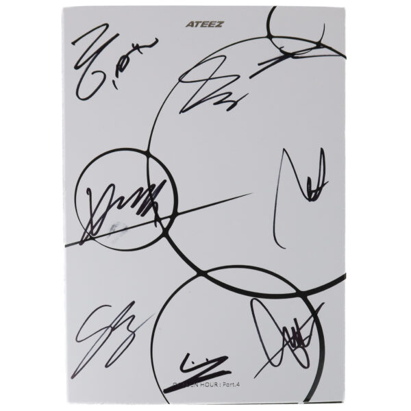 Ateez - Golden Hour : Part 4 [Z Ver.] 13th Mini Album Signed + Message CD Promo