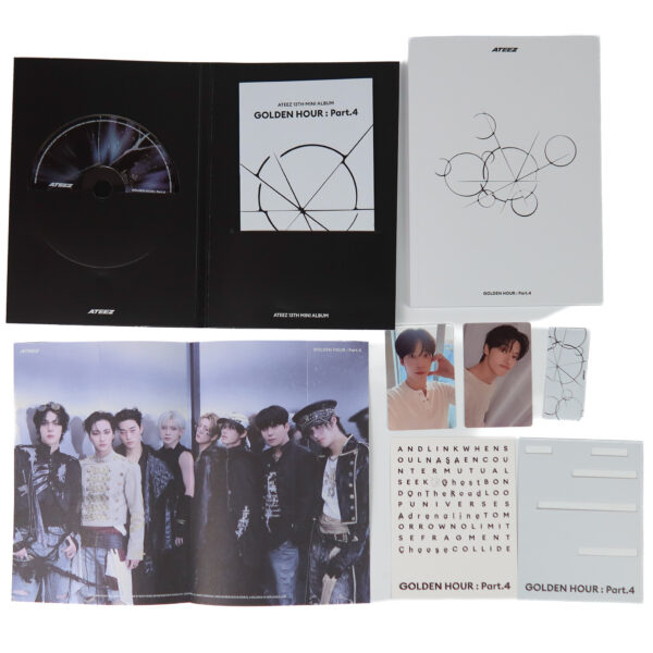 Ateez - Golden Hour : Part 4 [Z Ver.] 13th Mini Album Signed + Message CD Promo