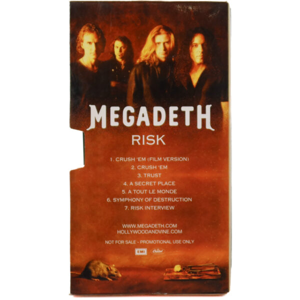 Megadeth - Risk Promotional Video Sampler (1999) VHS [NTSC] Korea Rare