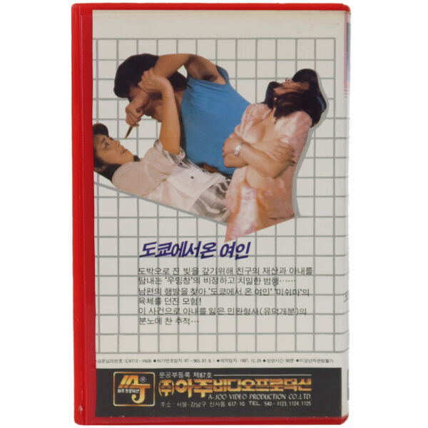 The Widow from Tokyo (1984) Korean VHS Rental [NTSC] Taiwan
