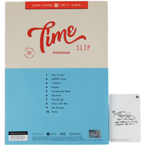 Super Junior - Time Slip [Ryeowook Ver.] 9th Album CD + Photocard 2019