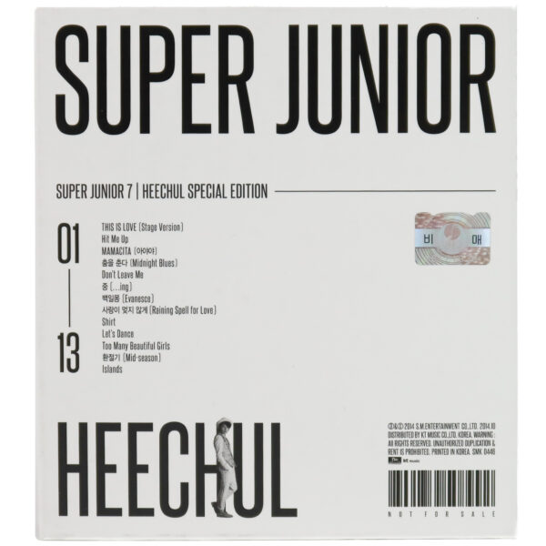 Super Junior - This Is Love [Heechul Special Edition] 7th Album CD 2014