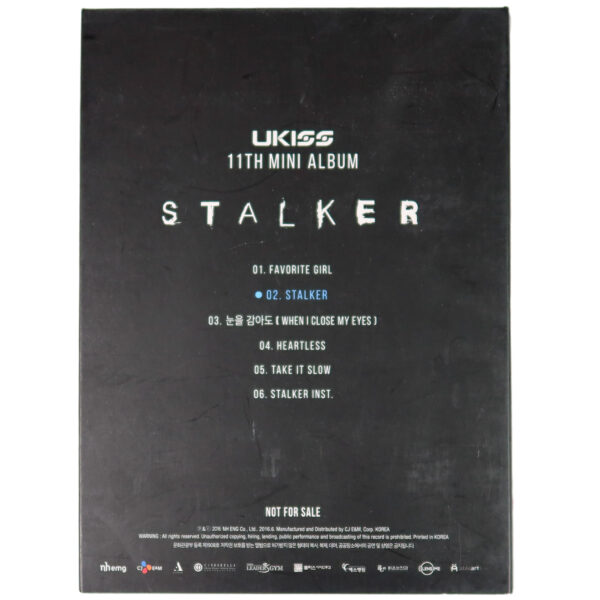 IMG_8777 U-Kiss - Stalker 11th Mini Album Signed CD Promo 2016 Ukiss